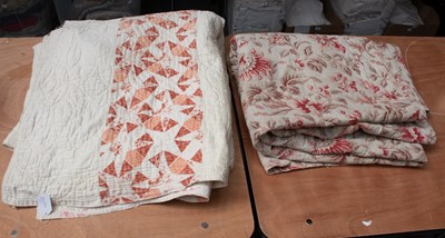 Lot 1021 - Early 20th Century Strippy Quilt, with...