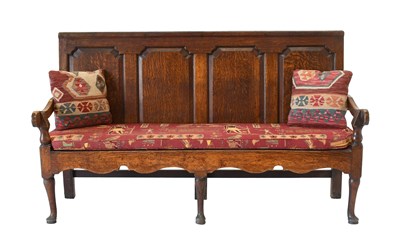 Lot 457 - A Late George III Settle, early 19th century,...