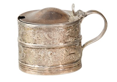 Lot 27 - A George III Silver Mustard-Pot, Marks Worn,...