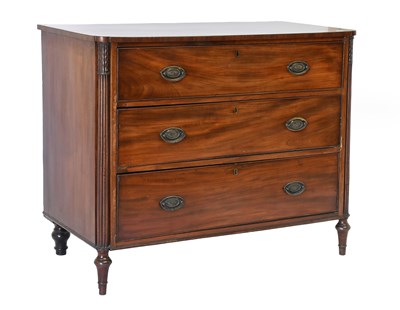 Lot 524 - A George III Mahogany Straight-Front Chest of...