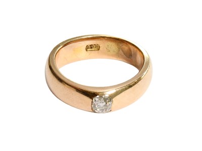 Lot 176 - A Diamond Solitaire Ring, the cushion cut...