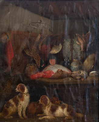 Lot 302 - Circle of J* Langlois (1855-1904) Spaniels in...