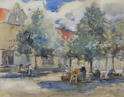 Lot 376 - Rowland Henry Hill (1873-1952) Figures in a...