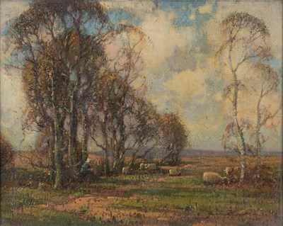 Lot 342 - Harold Whaley (1896-1976) Shepherdess at rest...