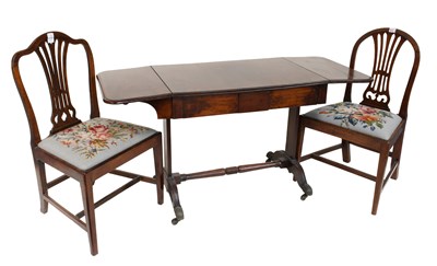 Lot 1178 - A Regency Mahogany Drop-Leaf Sofa Table, 143cm...