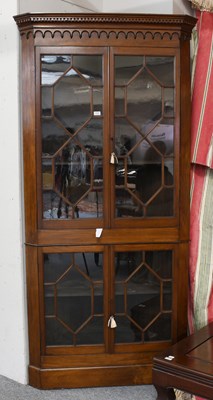 Lot 1223 - A 19th Century Mahogany Free-Standing Glazed...