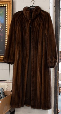 Lot 1008 - A Mink Coat, three quarter length with...