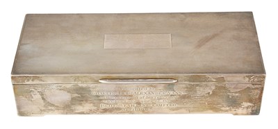 Lot 30 - An Elizabeth II Silver Cigarette-Box, Maker's...