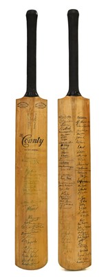 Lot 3003 - Autographed Cricket Bat