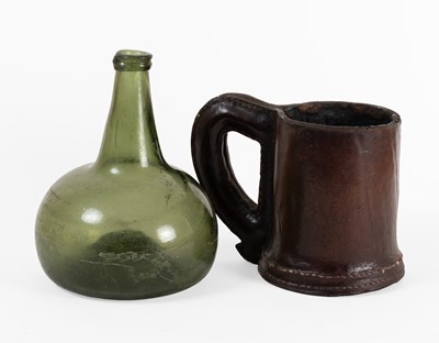 Lot 8 - A Green Glass Wine Bottle, mid 18th century,...