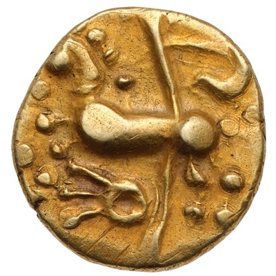 Lot 64 - Celtic, Gallo-Belgic, Gold Quarter Stater,...