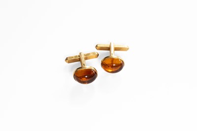 Lot 202 - A Pair of 9 Carat Gold Cufflinks, composed of...
