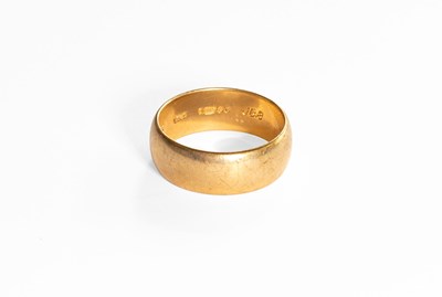 Lot 180 - A 9 Carat Gold Band Ring, finger size S1/2