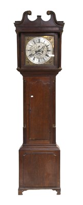 Lot 1200 - An Oak Eight Day Longcase Clock, case with...