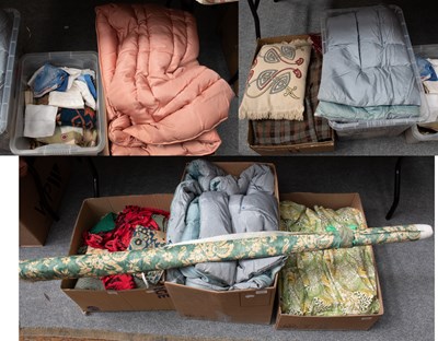 Lot 1005 - Assorted Textiles and Other Items, a pair of...