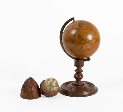 Lot 188 - A Pocket Globe, 19th century, plaster with...
