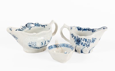 Lot 25 - A Lowestoft Porcelain Creamboat, circa 1775,...