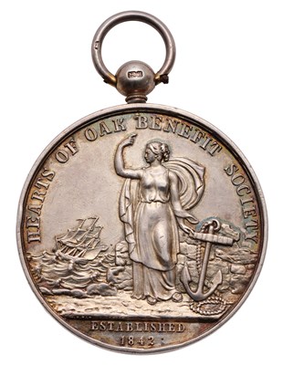 Lot 175 - A Hearts of Oak Benefit Society Medal, in...