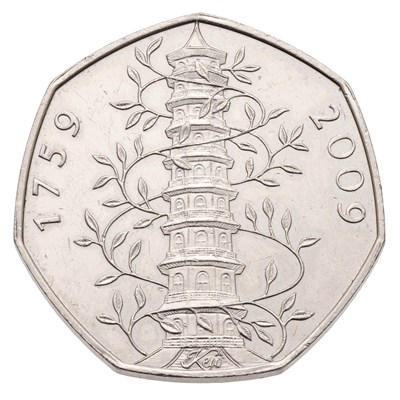 Lot 347 - Elizabeth II, 'Kew Gardens' Fifty Pence 2009,...