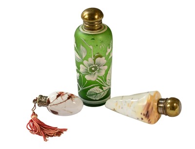 Lot 107 - Three Various Scent-Bottles, comprising a...
