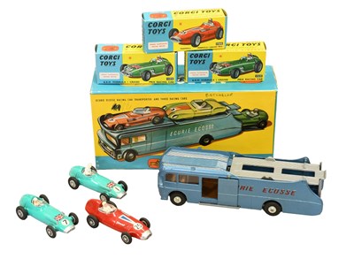 Lot 3464 - Corgi Gift Set N0.16 Ecurie Ecosse Racing Transporter Set