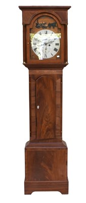 Lot 1235 - A Mahogany Eight-Day Painted Dial Longcase...