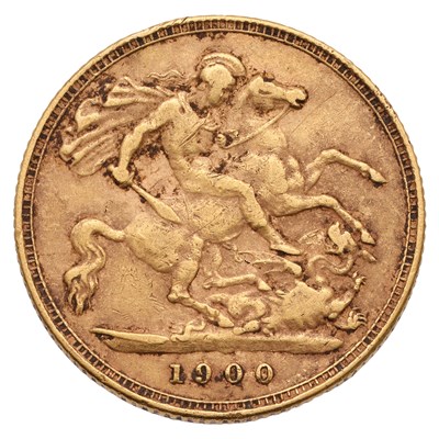 Lot 221 - Victoria, Half Sovereign 1900; fine