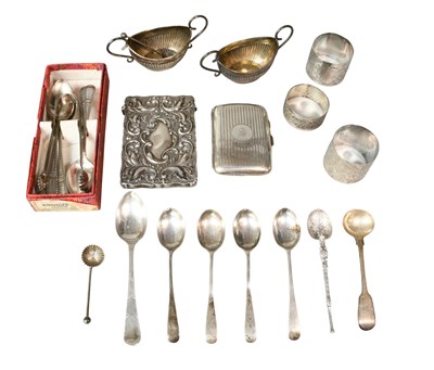 Lot 50 - A Collection of Assorted Silver, including a...