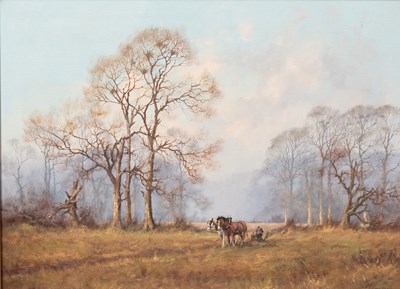 Lot 1056 - James Wright (b.1935) The start of the plough...