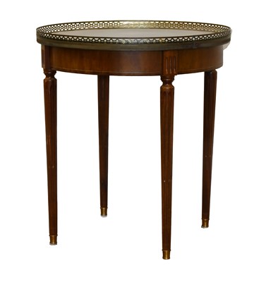 Lot 563 - A French Walnut and Marquetry-Inlaid Gueridon,...