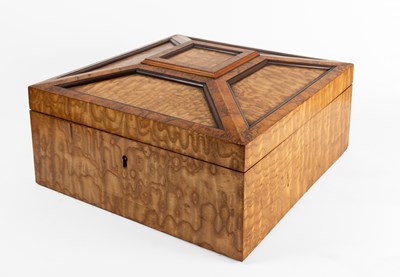 Lot 136 - A Victorian Maple and Burr Walnut Table Box,...
