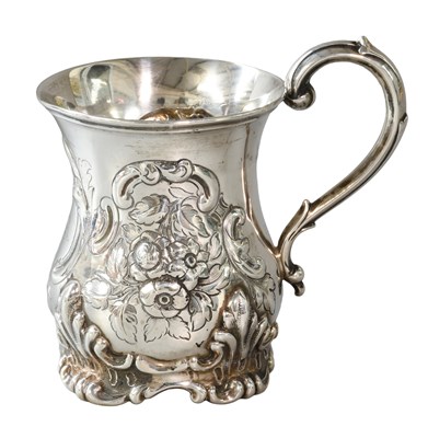 Lot 73 - A Victorian Silver Christening-Mug, by Edward...