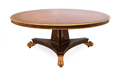 Lot 604 - A Reproduction Burr Oak and Parcel-Gilt...