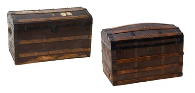 Lot 1450 - Early 20th Century Brown Canvas Mounted Hinged...