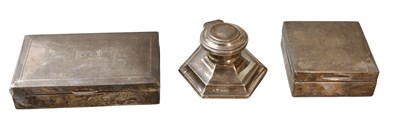 Lot 153 - Three Assorted Silver Items, comprising a...