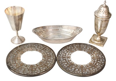 Lot 51 - A Collection of Assorted Silver, including a...