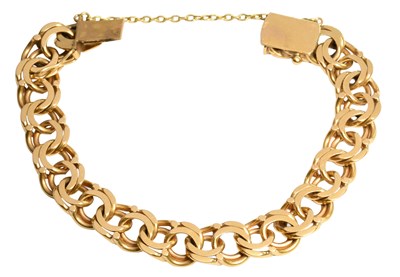 Lot 225 - A Fancy Link Bracelet, composed of fancy...