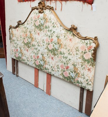 Lot 1224 - A Carved Giltwood Headboard, 196cm 
Provenance:...