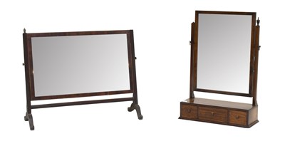 Lot 1315 - A Mahogany Dressing Table Mirror, on...
