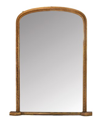 Lot 484 - A Victorian Gilt Overmantel Mirror, circa 1870,...