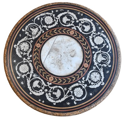 Lot 548 - A Stone/Composition Grand Tour-Style Table Top,...