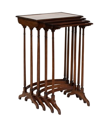 Lot 522 - A Quartetto Nest of Regency-Style Mahogany...