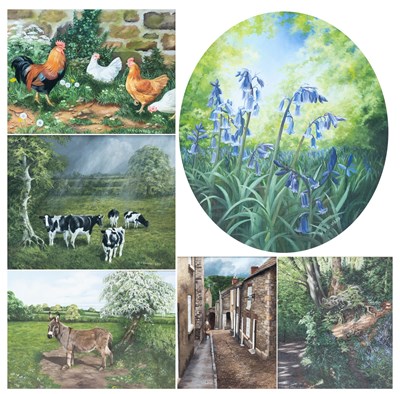 Lot 1069 - W. A. G. Ward FBSP (Contemporary) Bluebells...