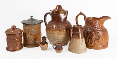 Lot 69 - A Salt Glazed Stoneware Harvest Jug, late 19th...
