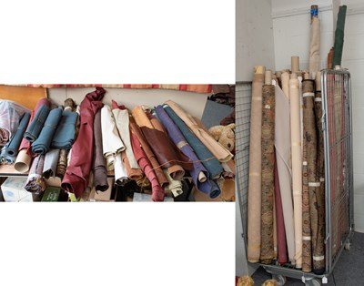 Lot 1050A - A Large Quantity of Fabric Rolls comprising a...