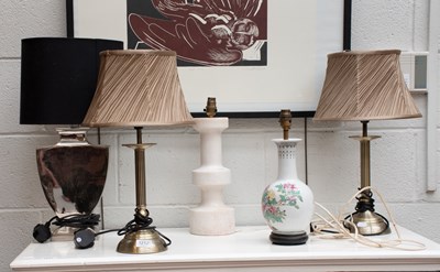 Lot 1212 - A Collection of Table Lamps, including a...