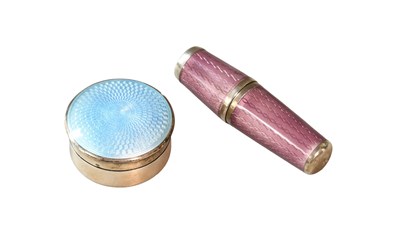 Lot 109 - An Austrian Silver and Enamel Pill-Box and a...