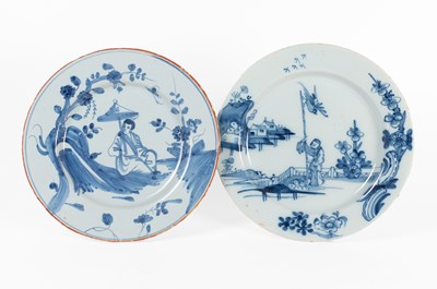 Lot 38 - A London Delft Plate, circa 1770, probably...
