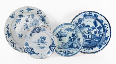 Lot 43 - An English Delft Charger, circa 1770, painted...