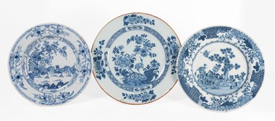 Lot 40 - An English Delft Plate, circa 1770, painted in...